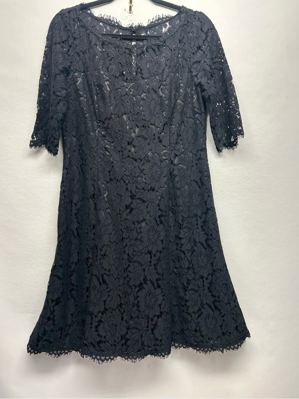 Eliza J Black Lace Midi Dress